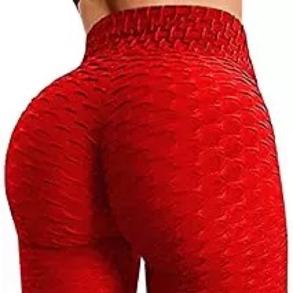 Women's High Waist Yoga Pants Booty Leggings - Picture 2 of 5